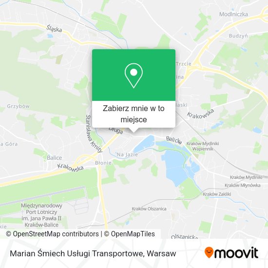 Mapa Marian Śmiech Usługi Transportowe