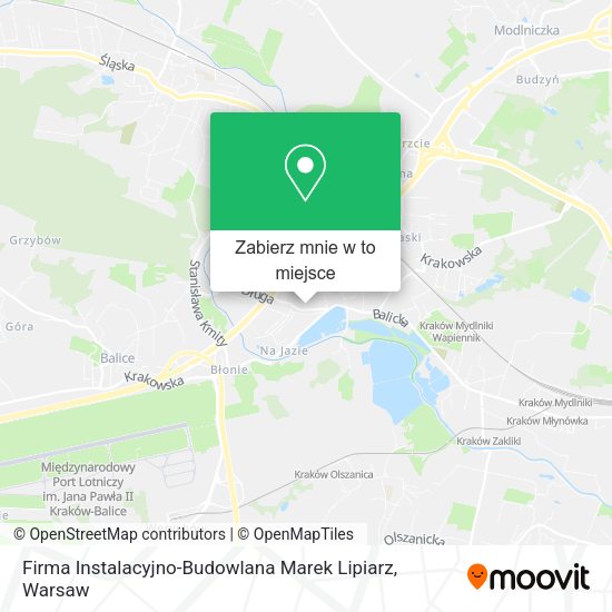 Mapa Firma Instalacyjno-Budowlana Marek Lipiarz