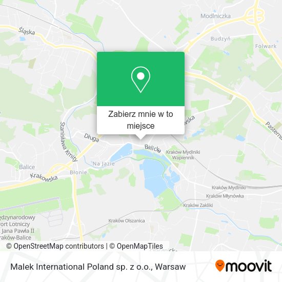 Mapa Malek International Poland sp. z o.o.