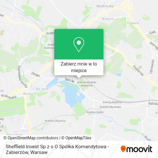 Mapa Sheffield Invest Sp z o O Spółka Komandytowa - Zabierzów