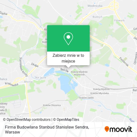 Mapa Firma Budowlana Stanbud Stanisław Sendra