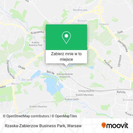 Mapa Rzaska-Zabierzow Business Park