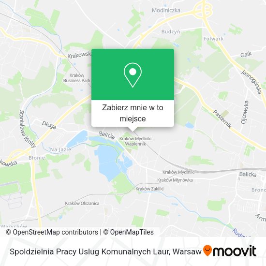 Mapa Spoldzielnia Pracy Uslug Komunalnych Laur