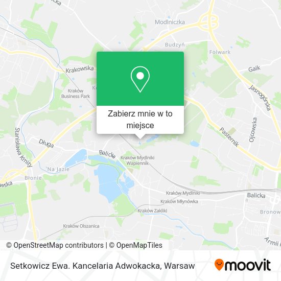 Mapa Setkowicz Ewa. Kancelaria Adwokacka