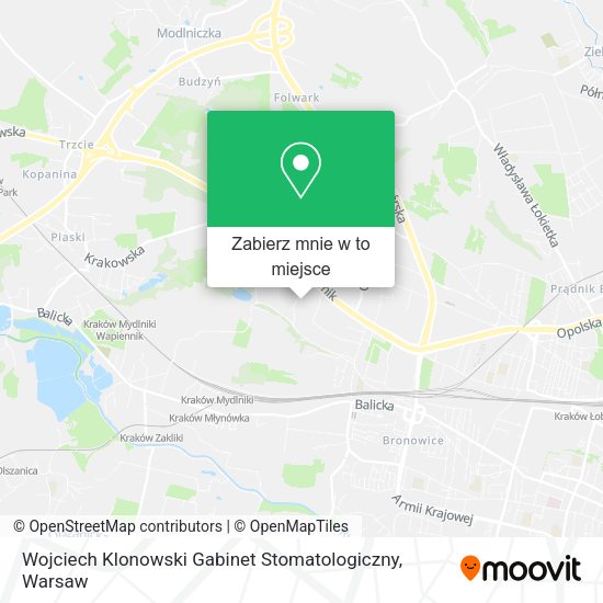 Mapa Wojciech Klonowski Gabinet Stomatologiczny