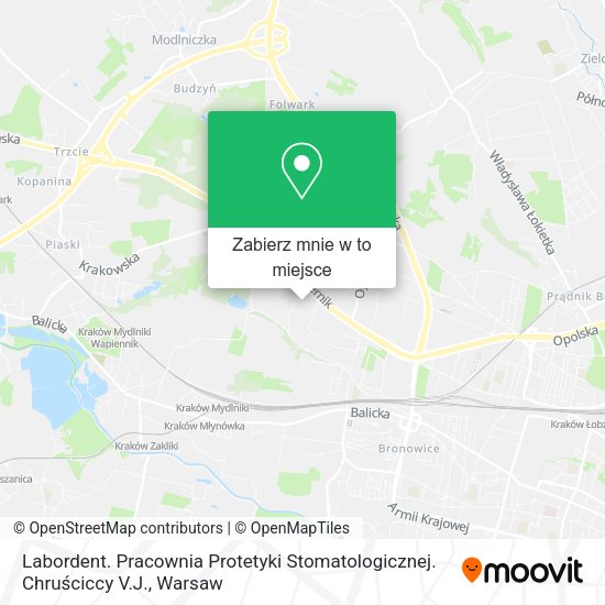 Mapa Labordent. Pracownia Protetyki Stomatologicznej. Chruściccy V.J.