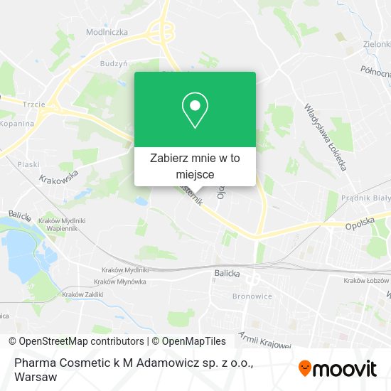 Mapa Pharma Cosmetic k M Adamowicz sp. z o.o.