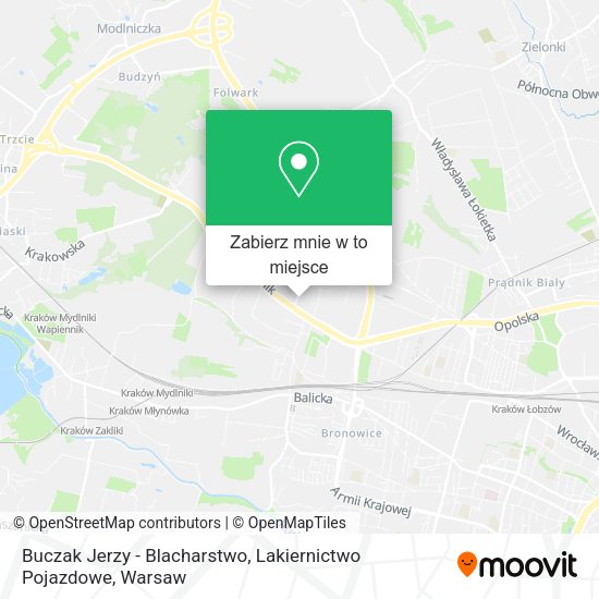 Mapa Buczak Jerzy - Blacharstwo, Lakiernictwo Pojazdowe