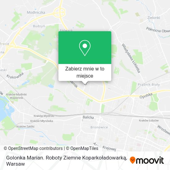 Mapa Golonka Marian. Roboty Ziemne Koparkoładowarką