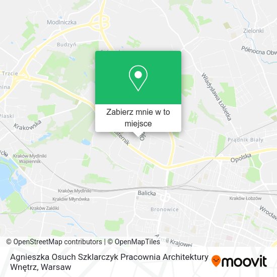 Mapa Agnieszka Osuch Szklarczyk Pracownia Architektury Wnętrz