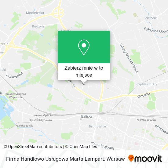 Mapa Firma Handlowo Usługowa Marta Lempart