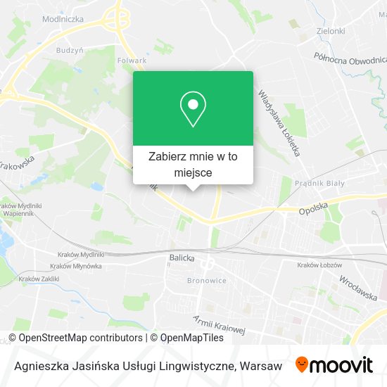 Mapa Agnieszka Jasińska Usługi Lingwistyczne