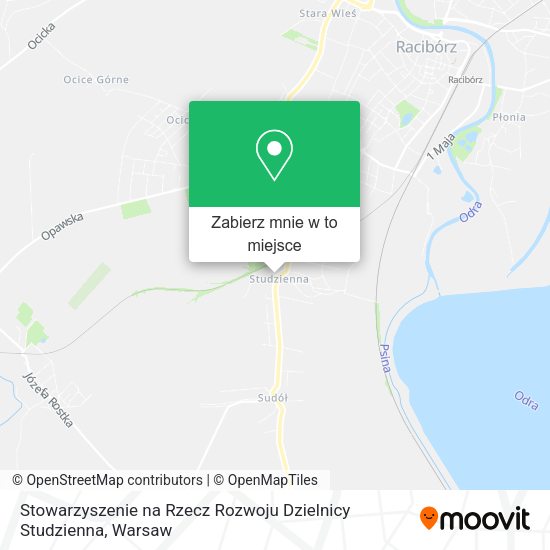 Mapa Stowarzyszenie na Rzecz Rozwoju Dzielnicy Studzienna