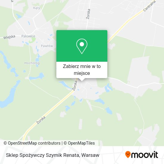 Mapa Sklep Spożywczy Szymik Renata