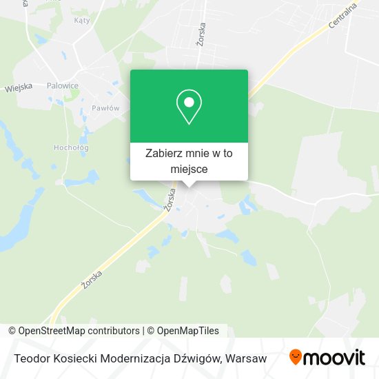 Mapa Teodor Kosiecki Modernizacja Dźwigów