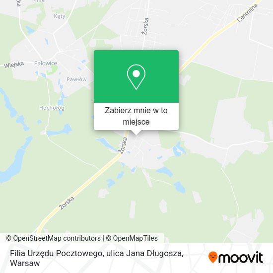 Mapa Filia Urzędu Pocztowego, ulica Jana Długosza