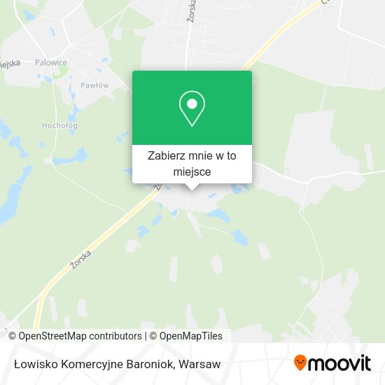 Mapa Łowisko Komercyjne Baroniok