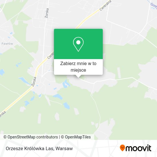 Mapa Orzesze Królówka Las