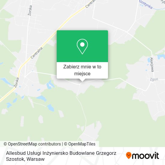 Mapa Allesbud Usługi Inżyniersko Budowlane Grzegorz Szostok