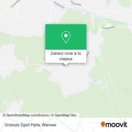 Mapa Orzesze Zgoń Pętla