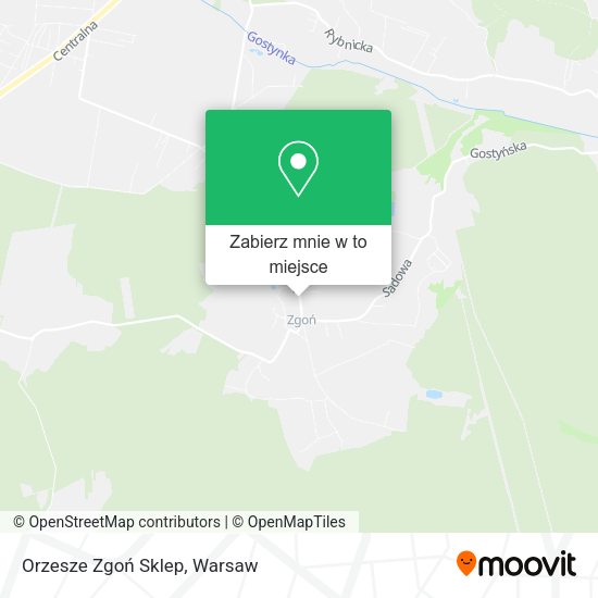 Mapa Orzesze Zgoń Sklep