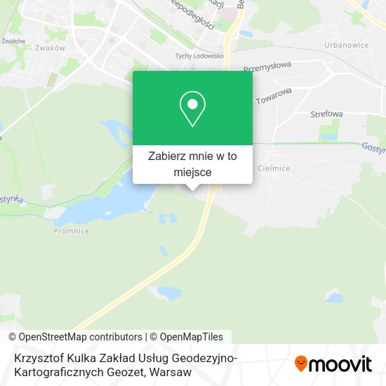 Mapa Krzysztof Kulka Zakład Usług Geodezyjno-Kartograficznych Geozet