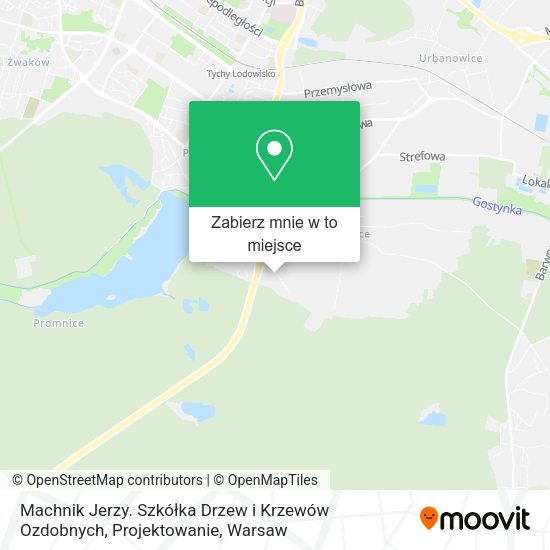 Mapa Machnik Jerzy. Szkółka Drzew i Krzewów Ozdobnych, Projektowanie