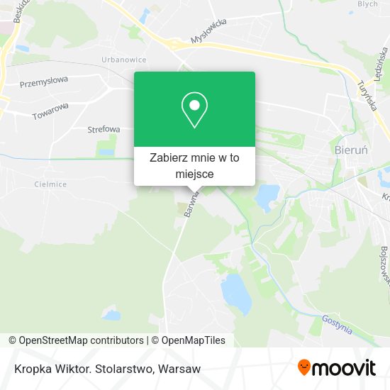 Mapa Kropka Wiktor. Stolarstwo