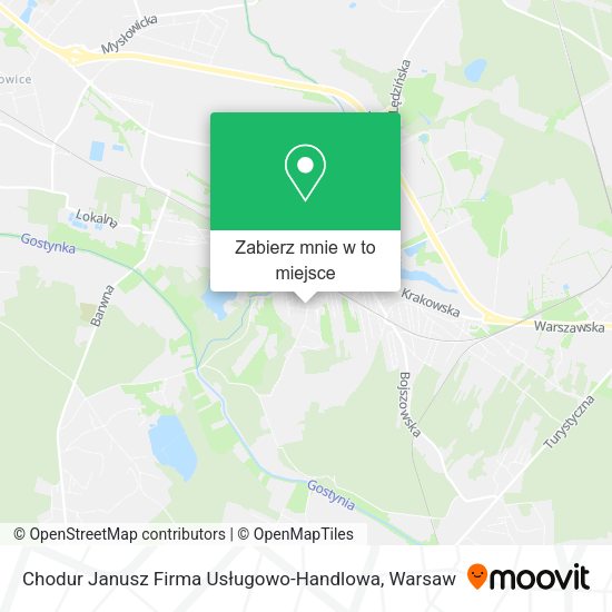 Mapa Chodur Janusz Firma Usługowo-Handlowa