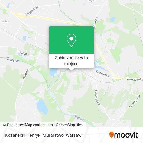 Mapa Kozanecki Henryk. Murarstwo