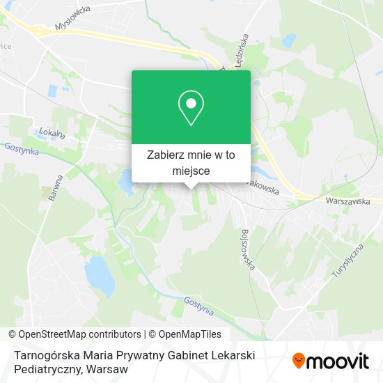 Mapa Tarnogórska Maria Prywatny Gabinet Lekarski Pediatryczny