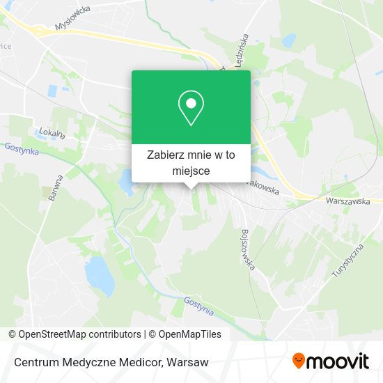 Mapa Centrum Medyczne Medicor