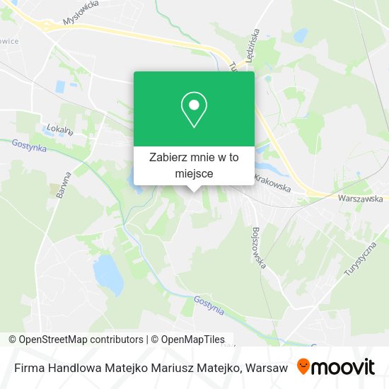 Mapa Firma Handlowa Matejko Mariusz Matejko