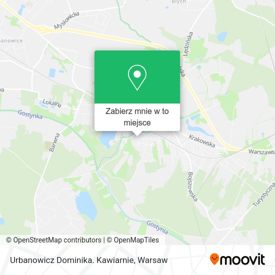 Mapa Urbanowicz Dominika. Kawiarnie