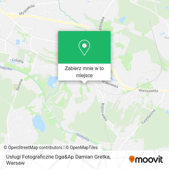 Mapa Usługi Fotograficzne Dga&Ap Damian Gretka