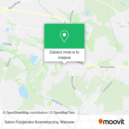 Mapa Salon Fryzjersko Kosmetyczny