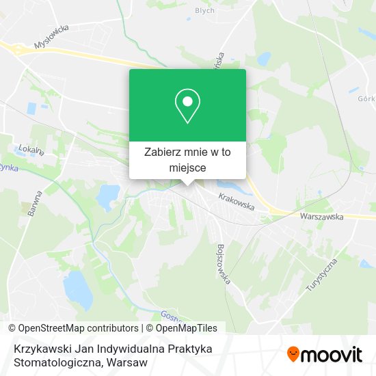 Mapa Krzykawski Jan Indywidualna Praktyka Stomatologiczna