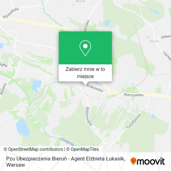 Mapa Pzu Ubezpieczenia Bieruń - Agent Elżbieta Łukasik