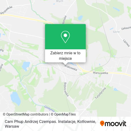 Mapa Cam Phup Andrzej Czempas. Instalacje, Kotłownie