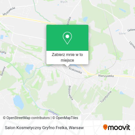 Mapa Salon Kosmetyczny Gryfno Frelka