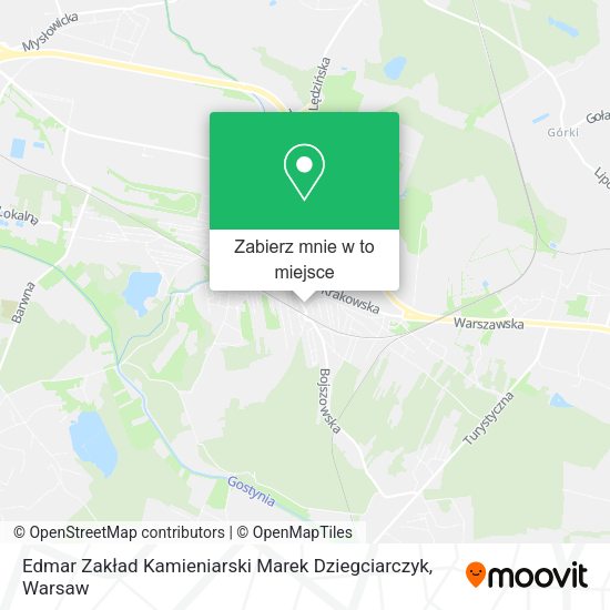 Mapa Edmar Zakład Kamieniarski Marek Dziegciarczyk