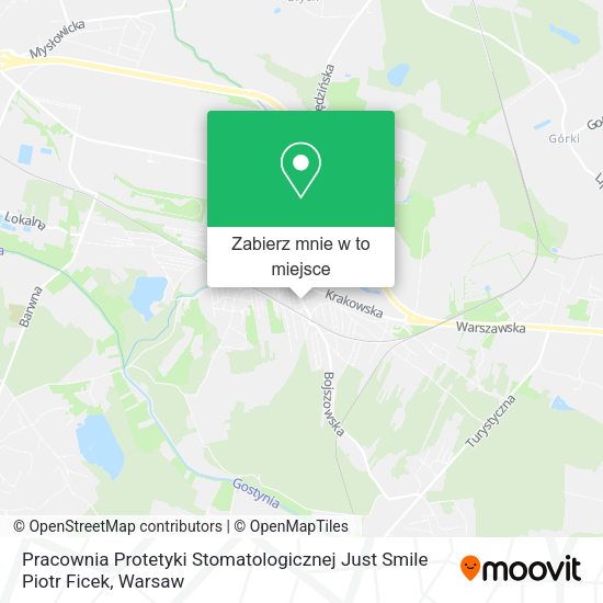 Mapa Pracownia Protetyki Stomatologicznej Just Smile Piotr Ficek