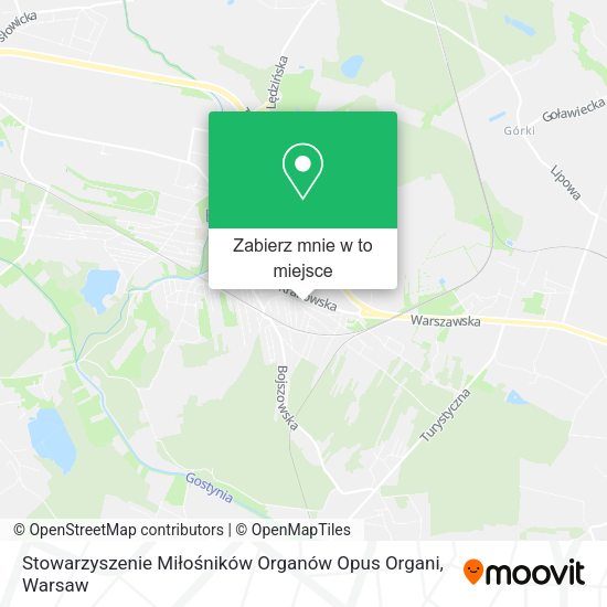 Mapa Stowarzyszenie Miłośników Organów Opus Organi