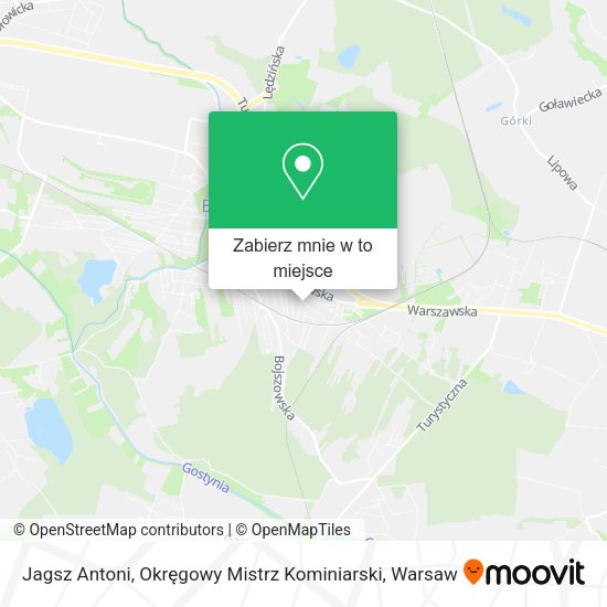 Mapa Jagsz Antoni, Okręgowy Mistrz Kominiarski