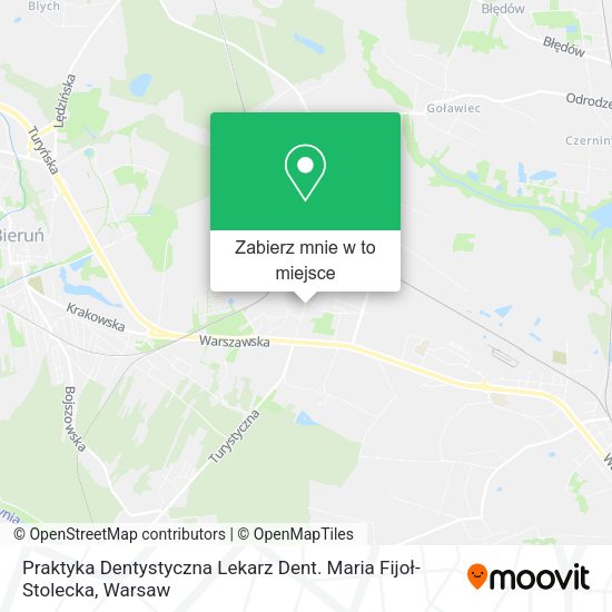 Mapa Praktyka Dentystyczna Lekarz Dent. Maria Fijoł-Stolecka