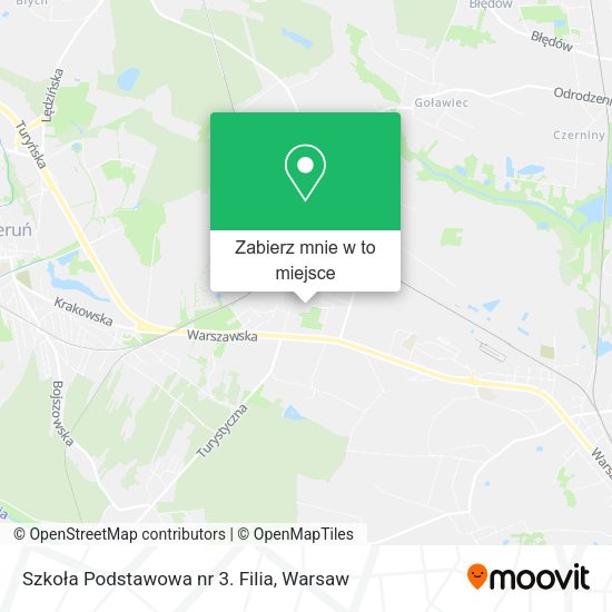 Mapa Szkoła Podstawowa nr 3. Filia