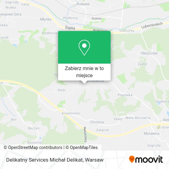 Mapa Delikatny Services Michał Delikat