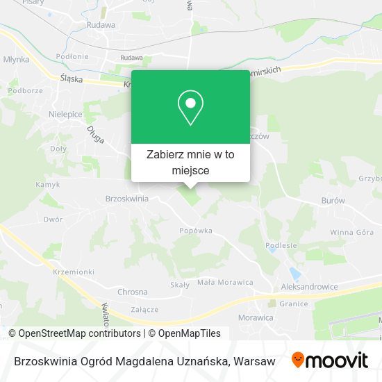 Mapa Brzoskwinia Ogród Magdalena Uznańska