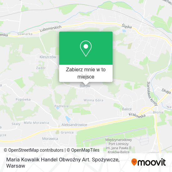 Mapa Maria Kowalik Handel Obwoźny Art. Spożywcze