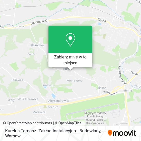 Mapa Kurelus Tomasz. Zakład Instalacyjno - Budowlany